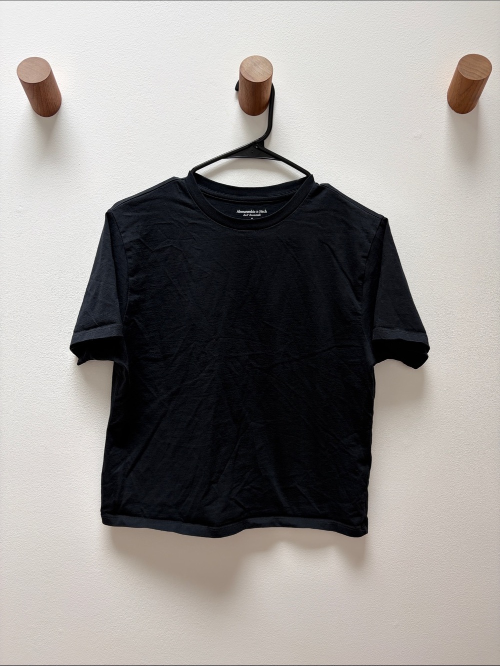 Abercrombie & Fitch Women's Black Short Sleeve Crew Tee